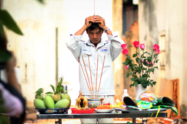 Khởi công công trình nhà anh Dũng - chị Trung, Bình Thạnh 4