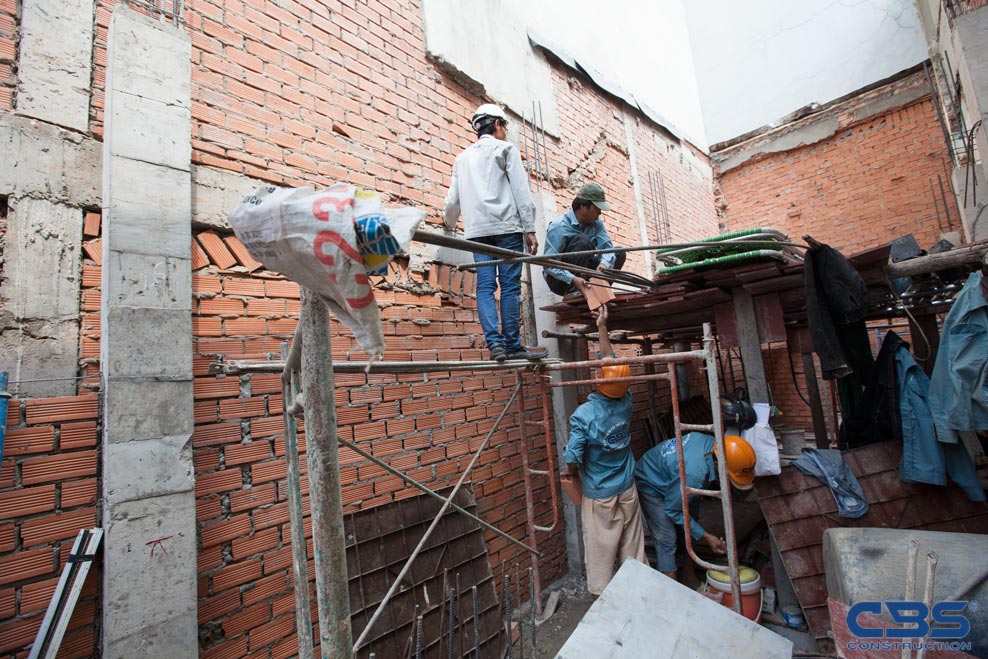 Xây dựng mới nhà anh An, Quận 10