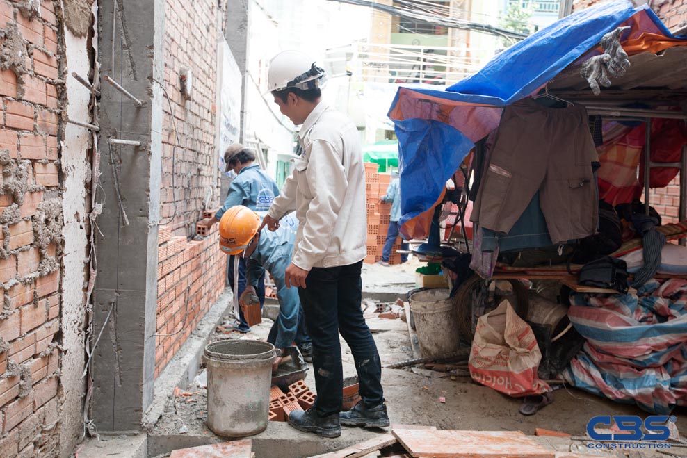 Xây dựng mới nhà anh Thái Đồng Tiến, Tân Bình